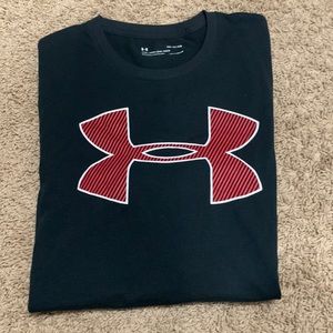 Boys, Black and Red Under Armour T-Shirt